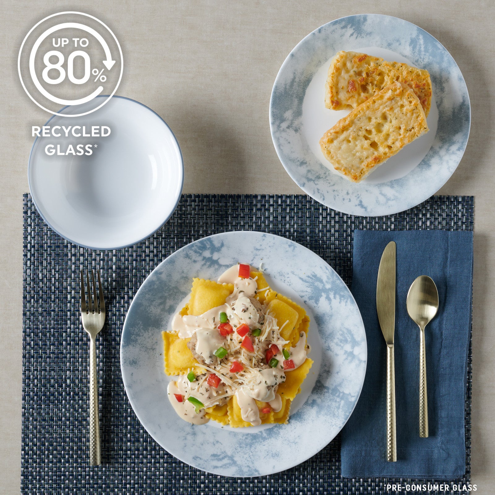 Corelle Salt Wash 12-piece Dinnerware Set, Service for 4 - Thumbnail 5