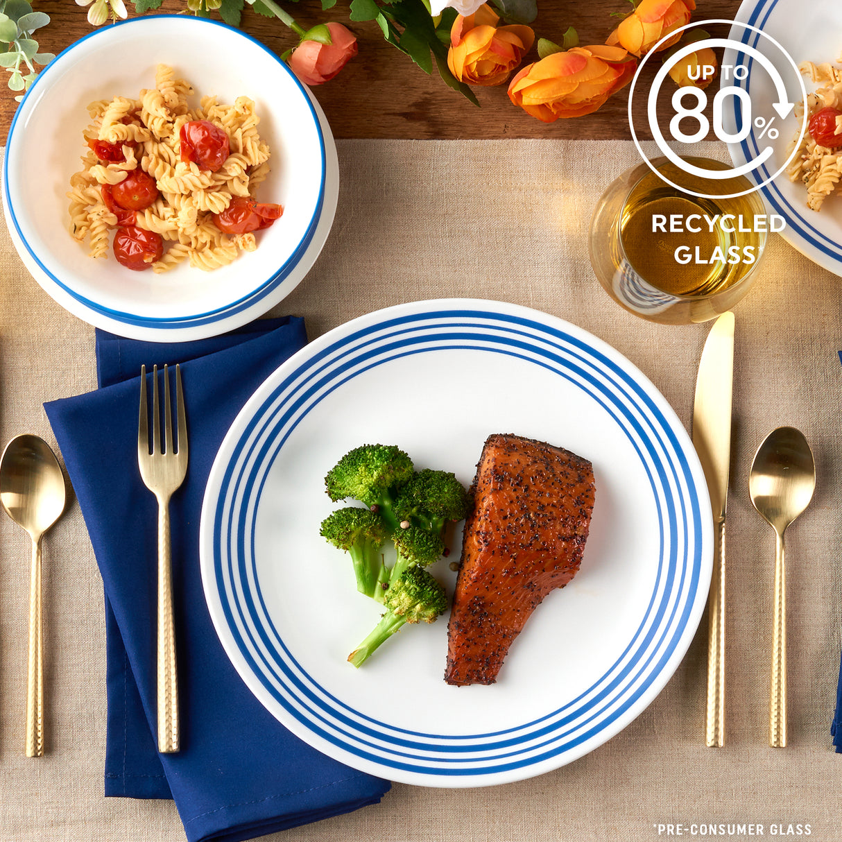Corelle® Laila 18-piece Dinnerware Set, Service for 6