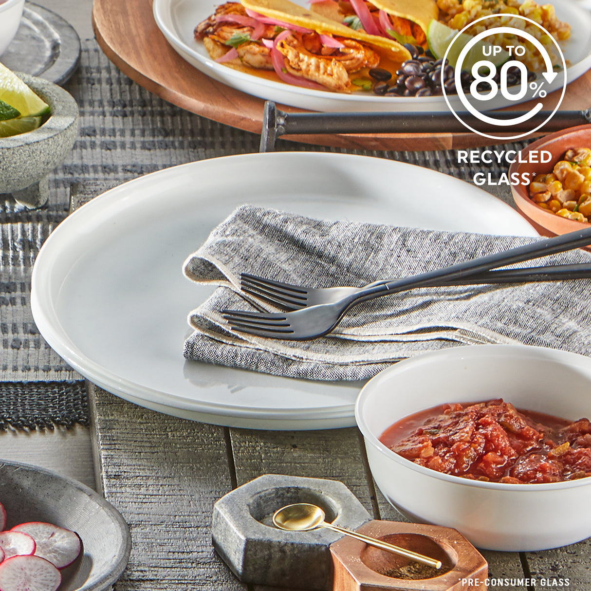 Corelle® Modern Rounds 12pc Set, Service for 4