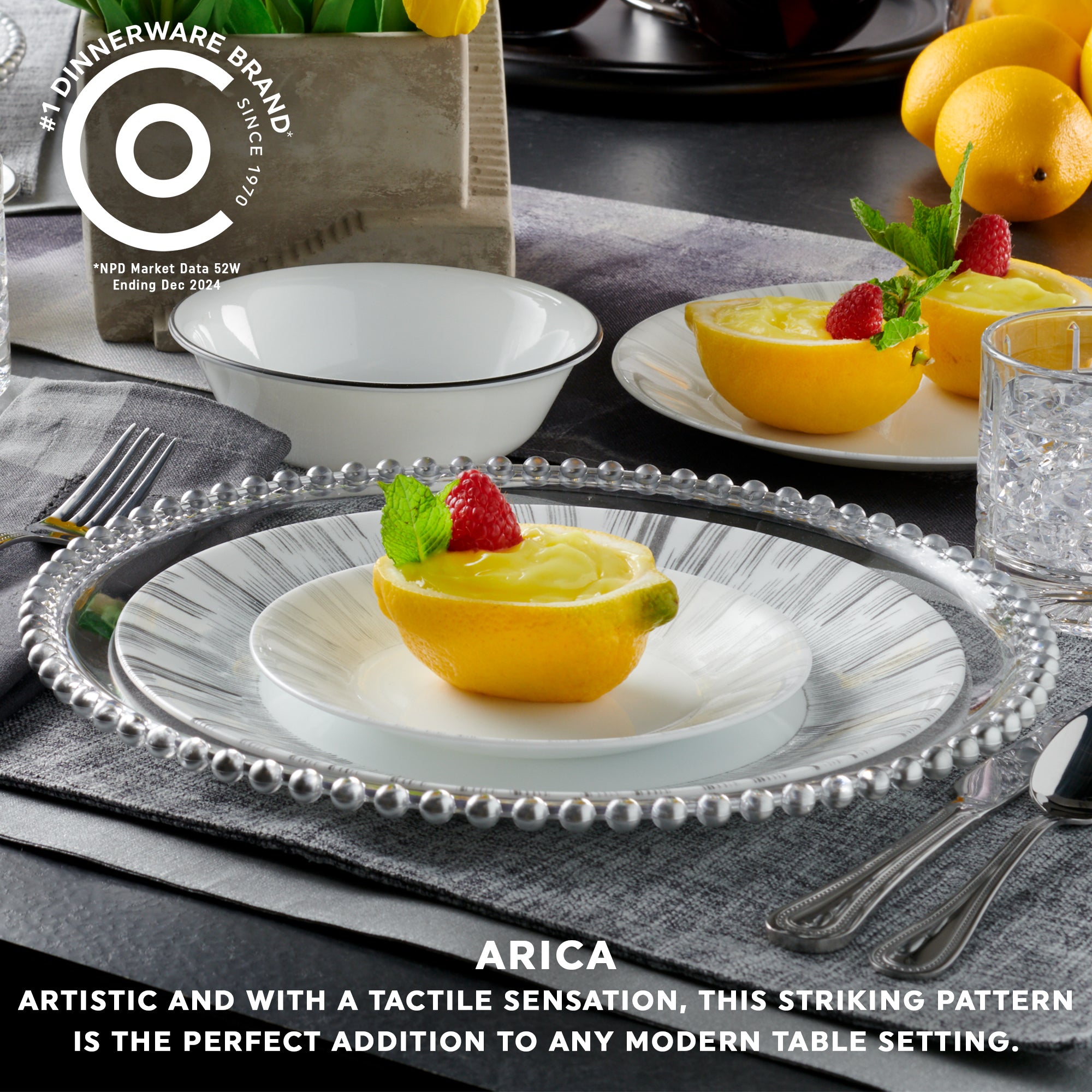 Corelle® Arica 18-Piece Glass Dinnerware Set | Service for 6