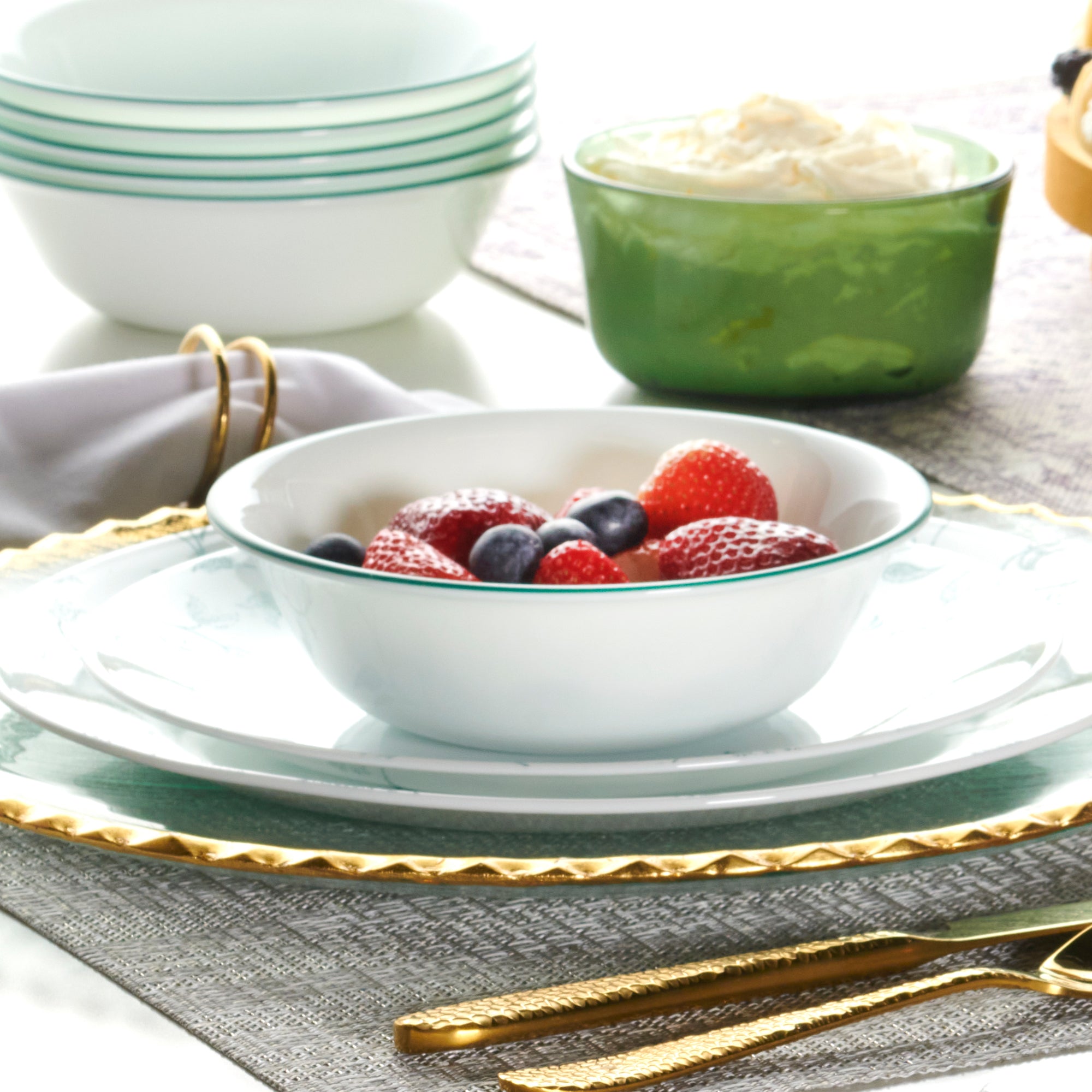 Corelle® Chambord 18-Piece Dinnerware Set | Lightweight & Durable