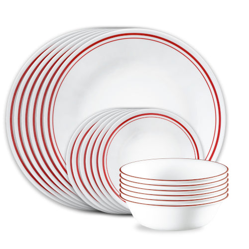 Corelle Logan 18-pc Dinnerware Set, Service for 6