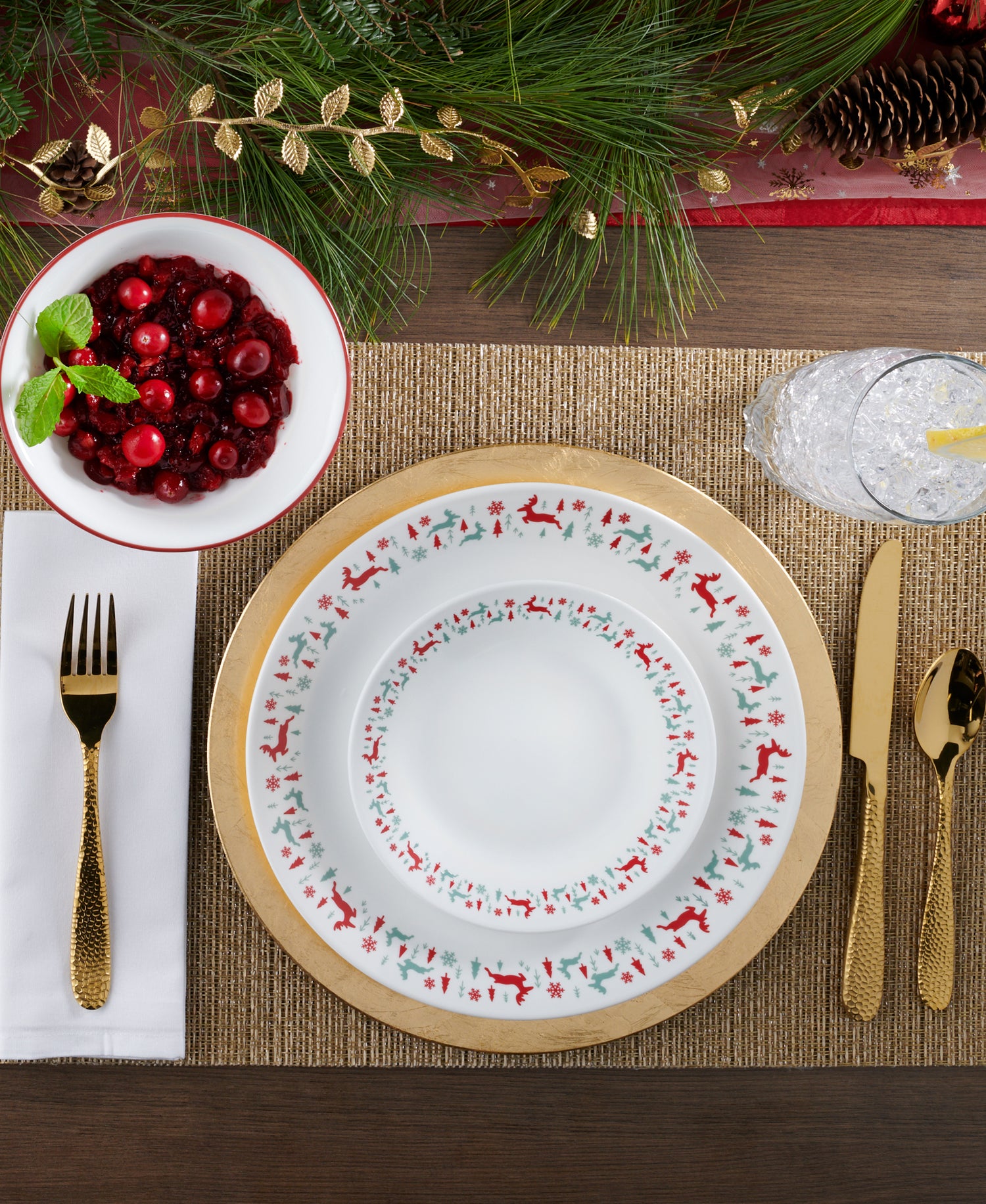 Corelle® Be Merry 18-pc Dinnerware Set, Service for 6