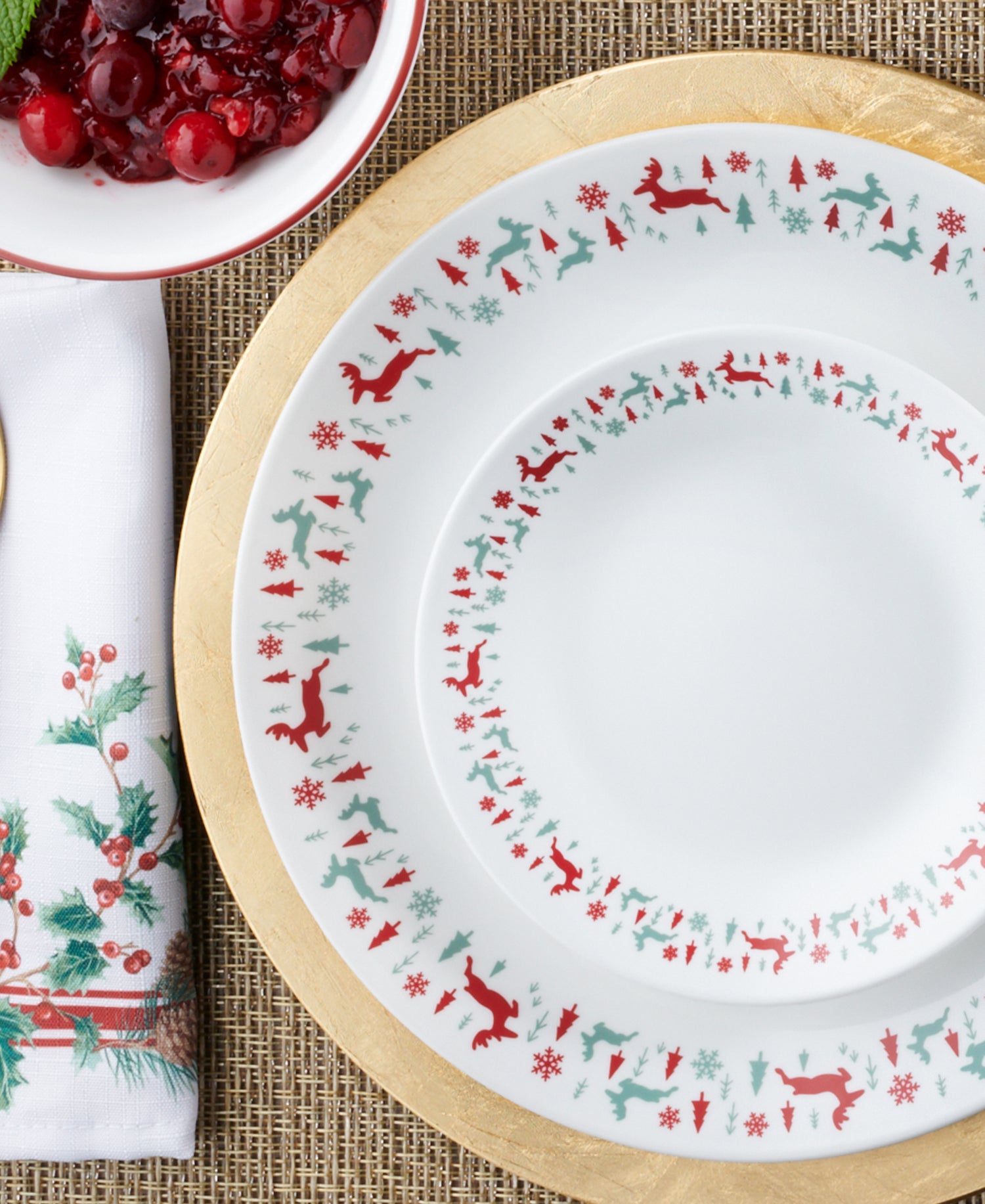 Corelle® Be Merry 18-pc Dinnerware Set, Service for 6
