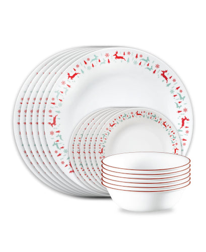 Corelle® Be Merry 18-pc Dinnerware Set, Service for 6