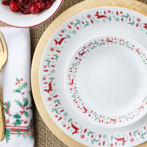 Corelle® Be Merry 18-pc Dinnerware Set, Service for 6