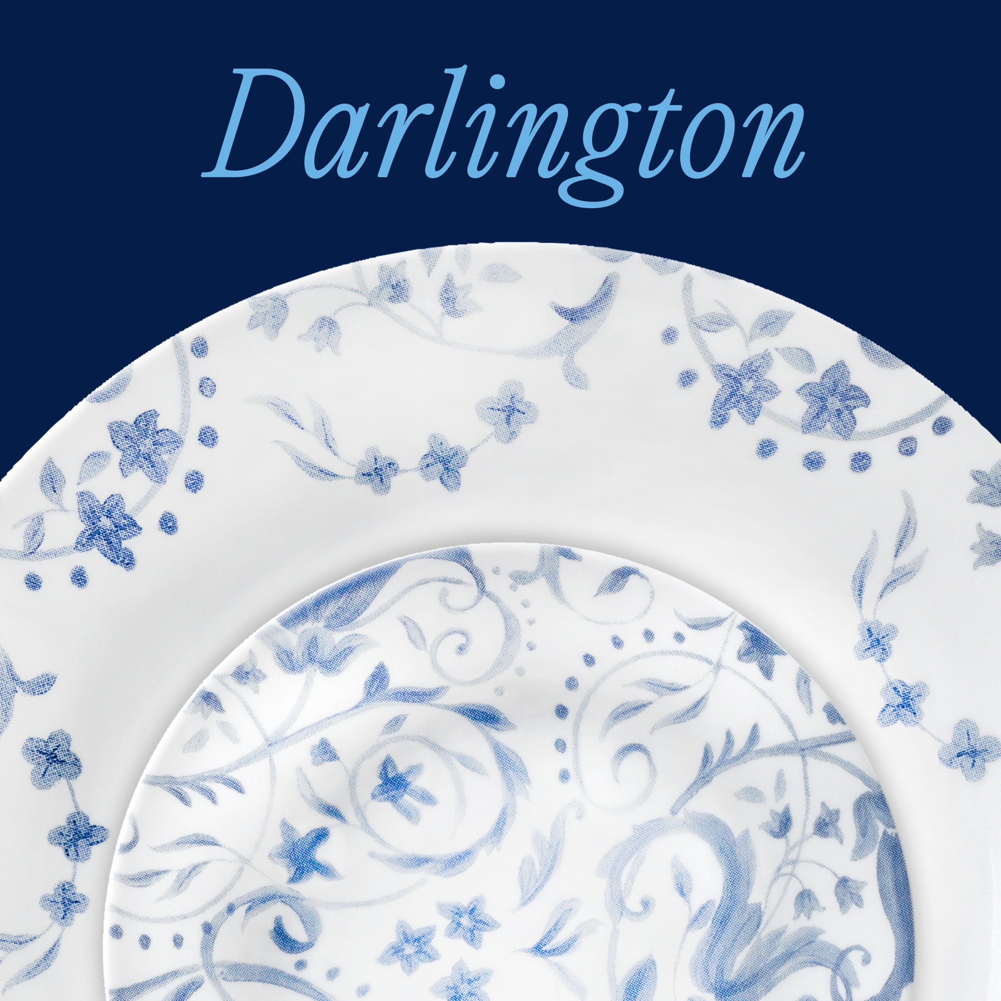 Blue Floral 18-Piece Dinnerware Set for 6 | Corelle Darlington