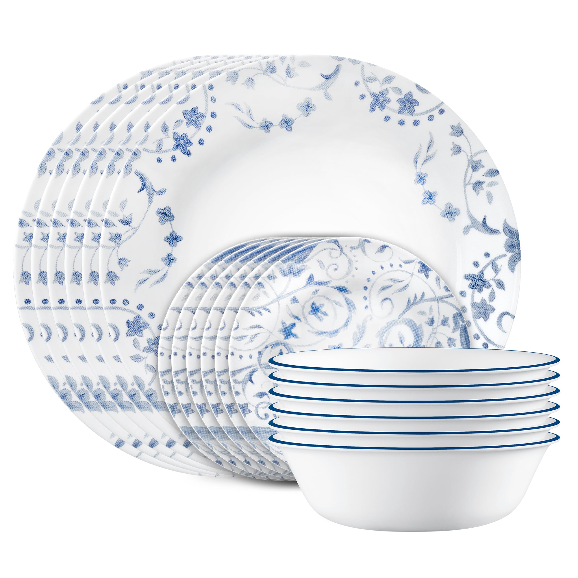 Corelle Darlington 18-pc Dinnerware Set | Lightweight & Durable