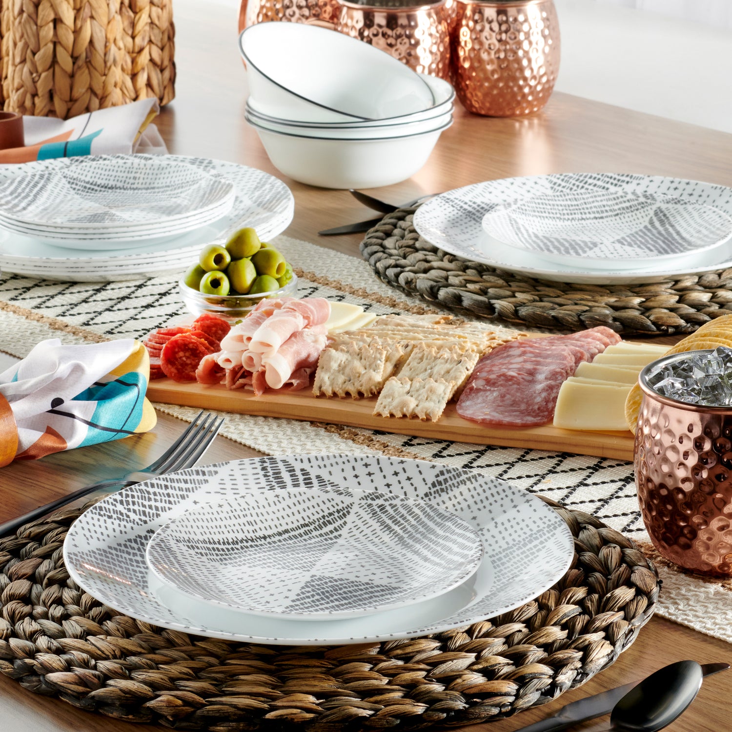 Corelle® Odisha 18-piece Dinnerware Set, Service for 6