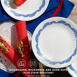 Corelle® Rolling Waves 8.5" Lunch Plate, 6-pack