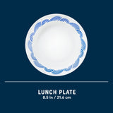 Corelle® Rolling Waves 8.5" Lunch Plate, 6-pack