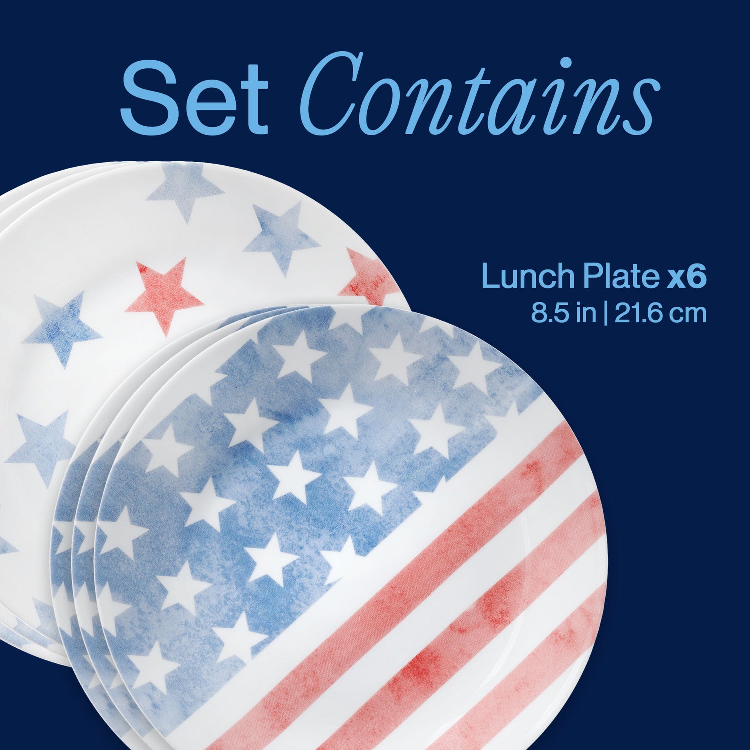 Corelle® Red, White, and Blue 8.5
