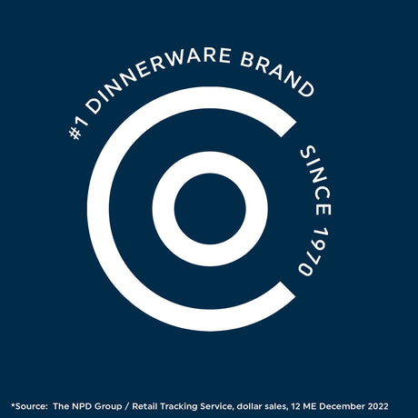 Text Corelle #1 dinnerware brand since 1970