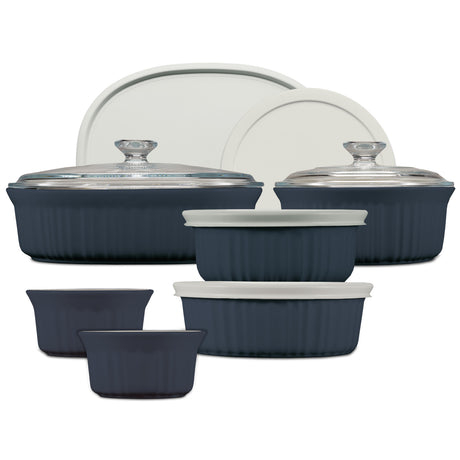 French Colors 12-piece Bakeware and Casserole Set