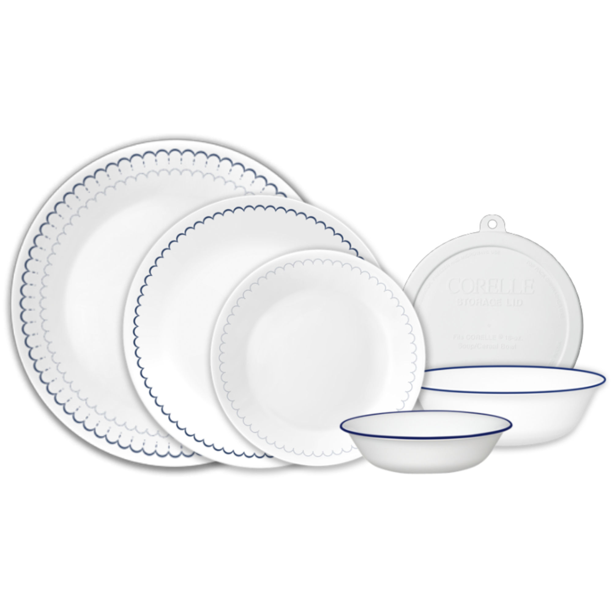 Corelle Caspian Lace 66-piece Dinnerware Set, Service for 12 - Thumbnail 2