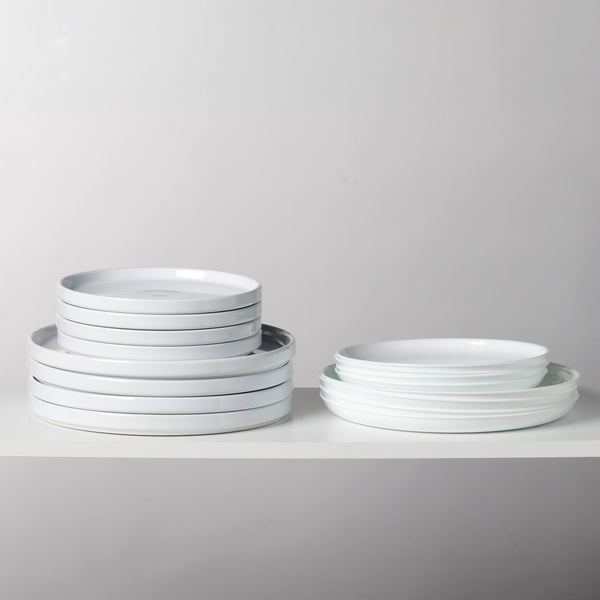 Stacked Corelle plates