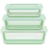 Simply Store Tinted 6-pc Green Rectangle Storage Set
