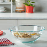 Smart essentials mixing bowl being used to prepare baking mixture