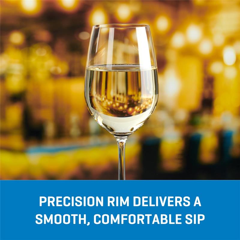 Ocean Glass Sondria White Wine Glasses (4-pieces), 14-ounce, Dishwasher Safe