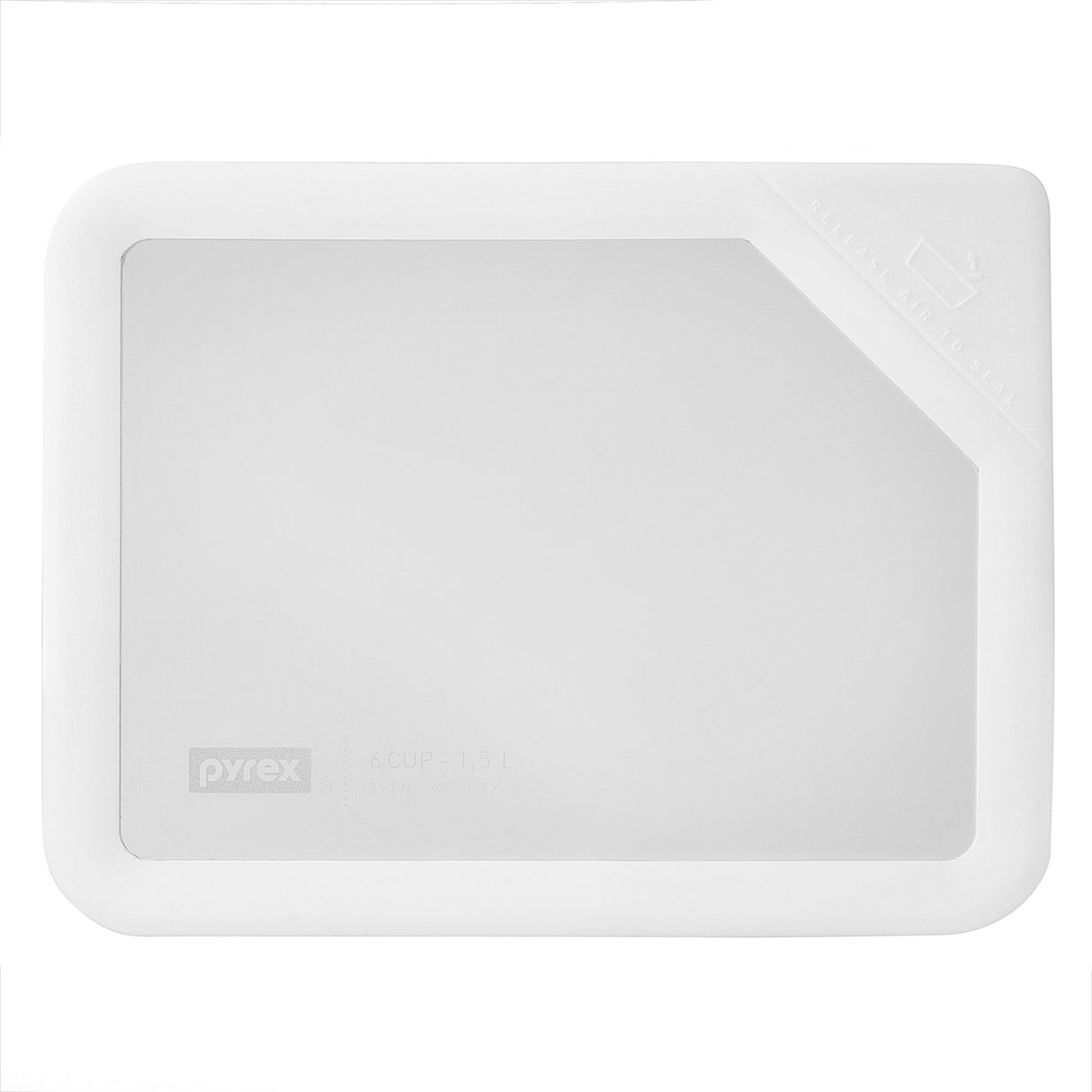 Pyrex® Ultimate White Lid for 6-cup Rectangular Glass Food Storage