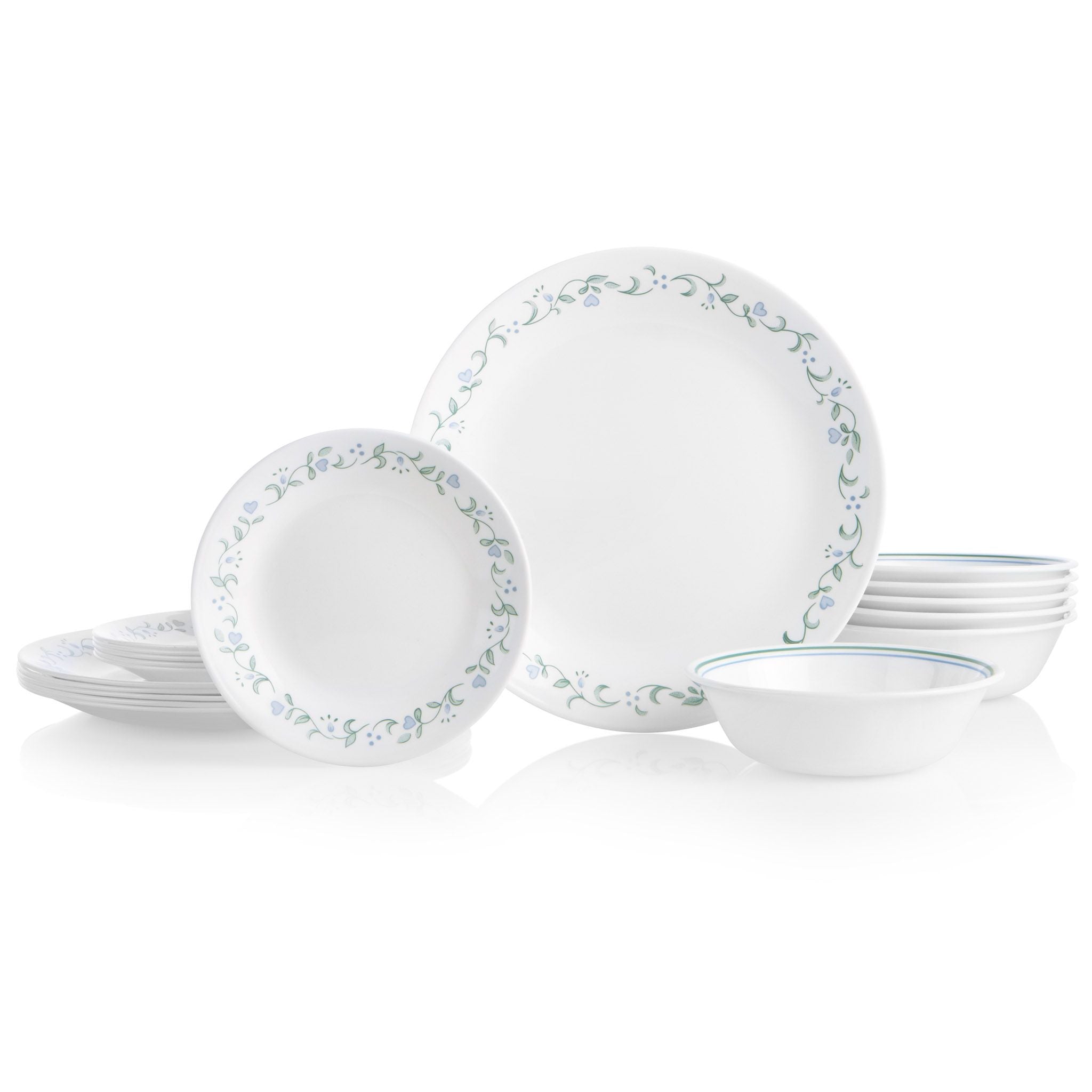Corelle Livingware 18 Piece Dinnerware Set Country Cottage Service for 6