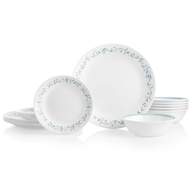  Country Cottage 18-piece Dinnerware Set show all pieces in the set