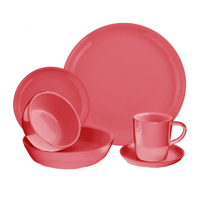 6-pc Vermilion Dinnerware Set