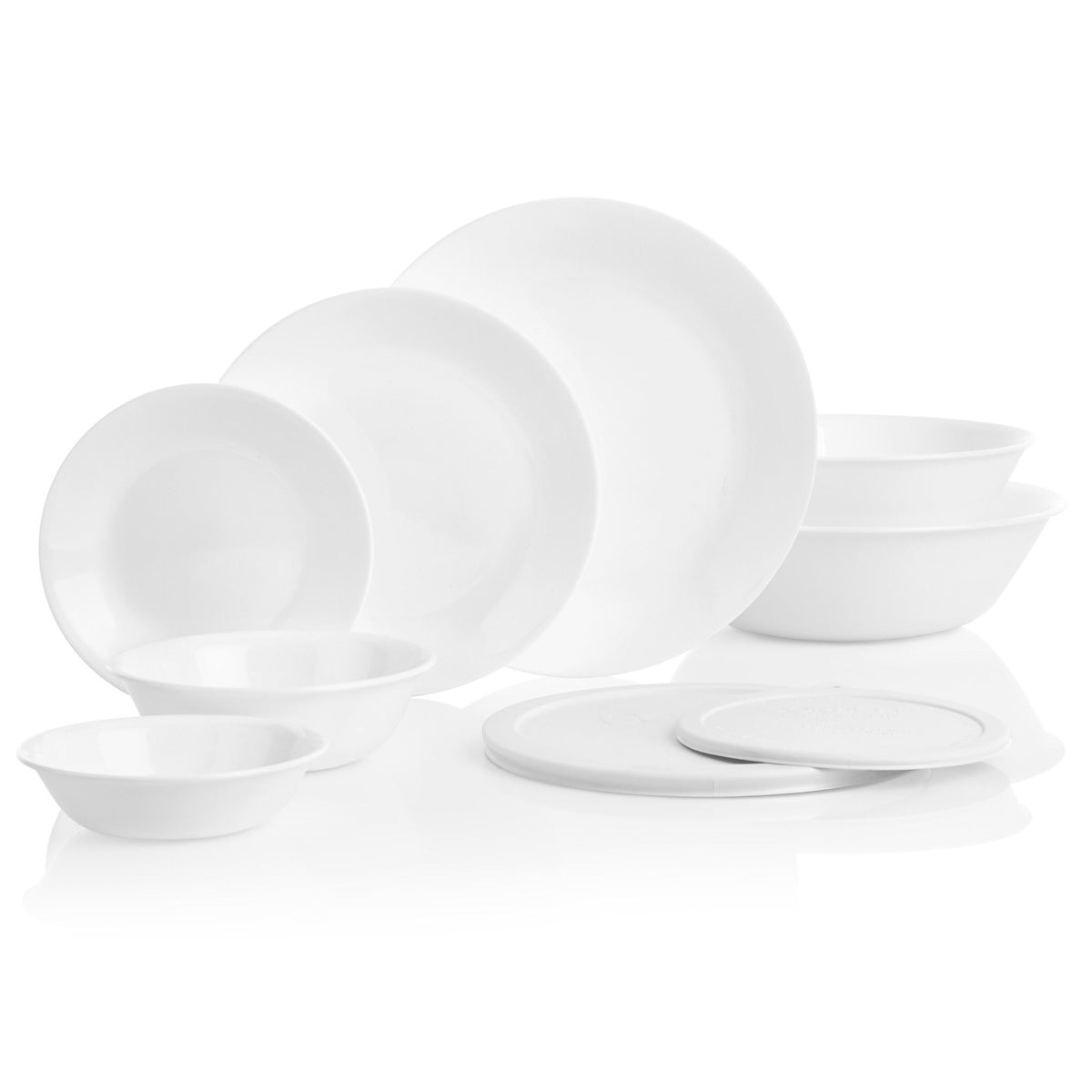 Winter Frost White 78-piece Dinnerware Set, Service for 12