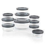 Simply Store® 20-pc Set with Gray Lids 
