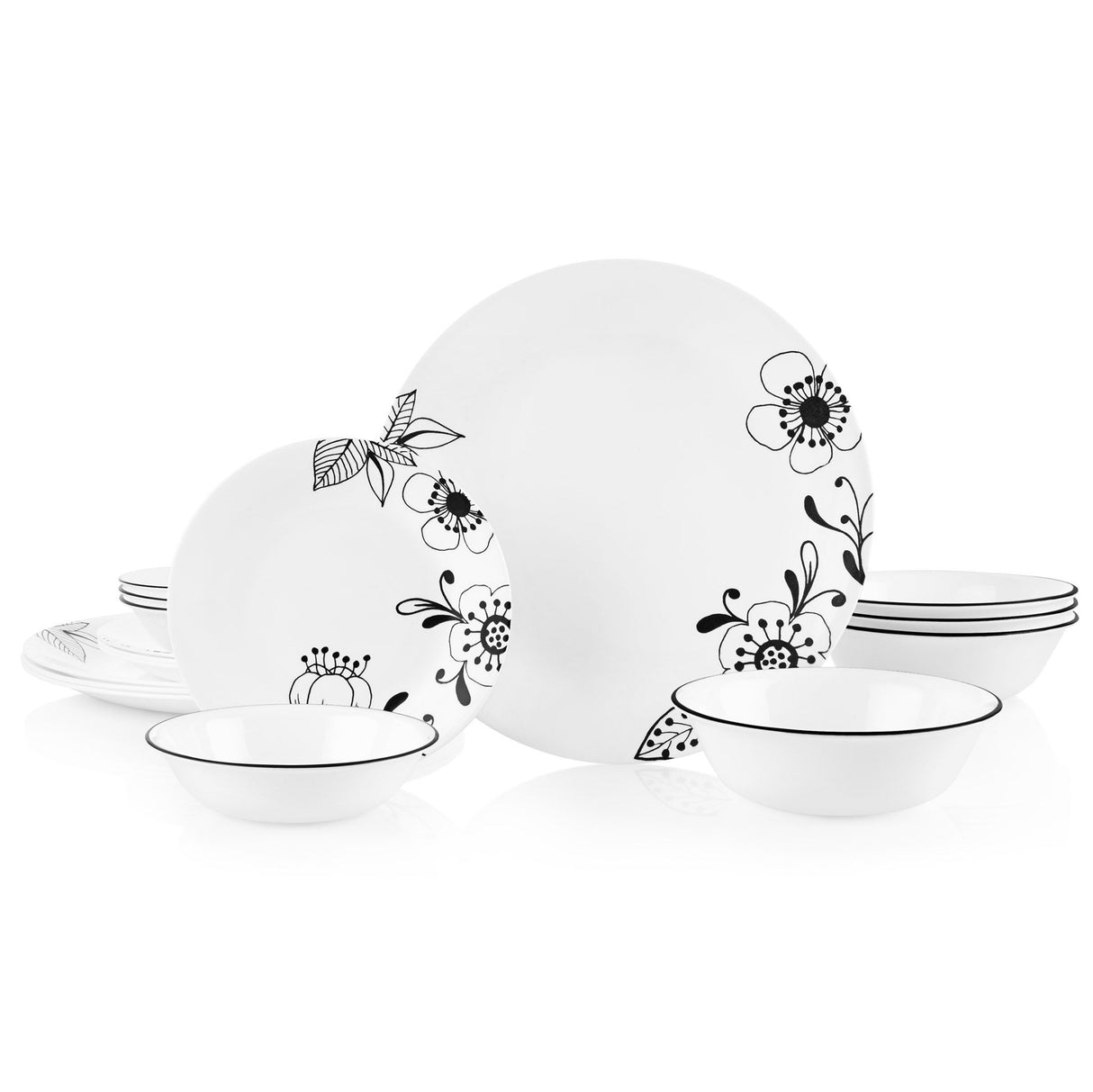 Corelle Poppy Print Dinnerware Set ❤️ CORELLE Signature POPPY