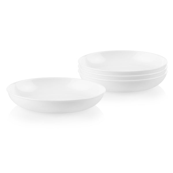 White 30-ounce Meal Bowls, Set of 4 | Corelle Winter Frost White