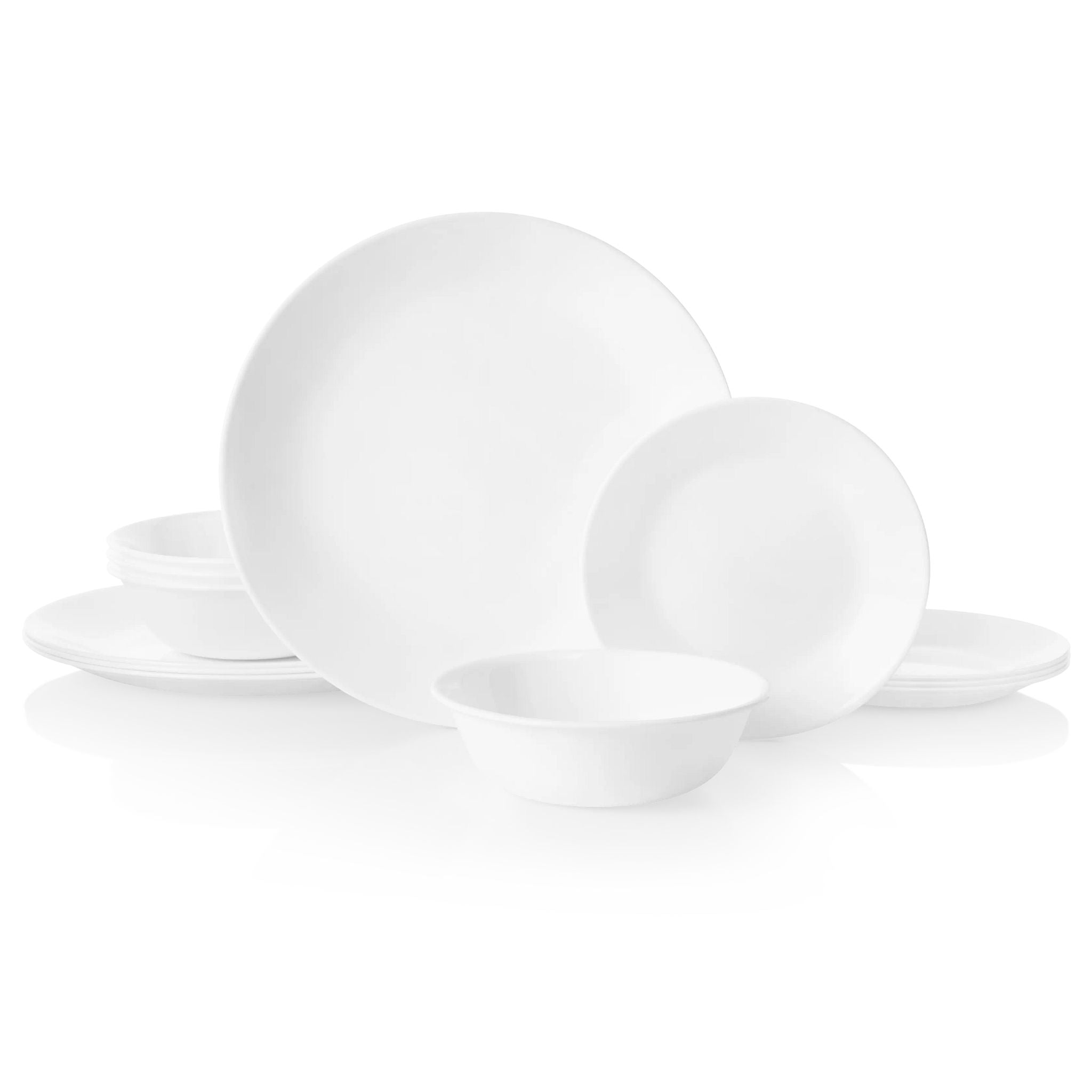 Corelle® Winter Frost White 12-piece Dinnerware Set, Service for 4