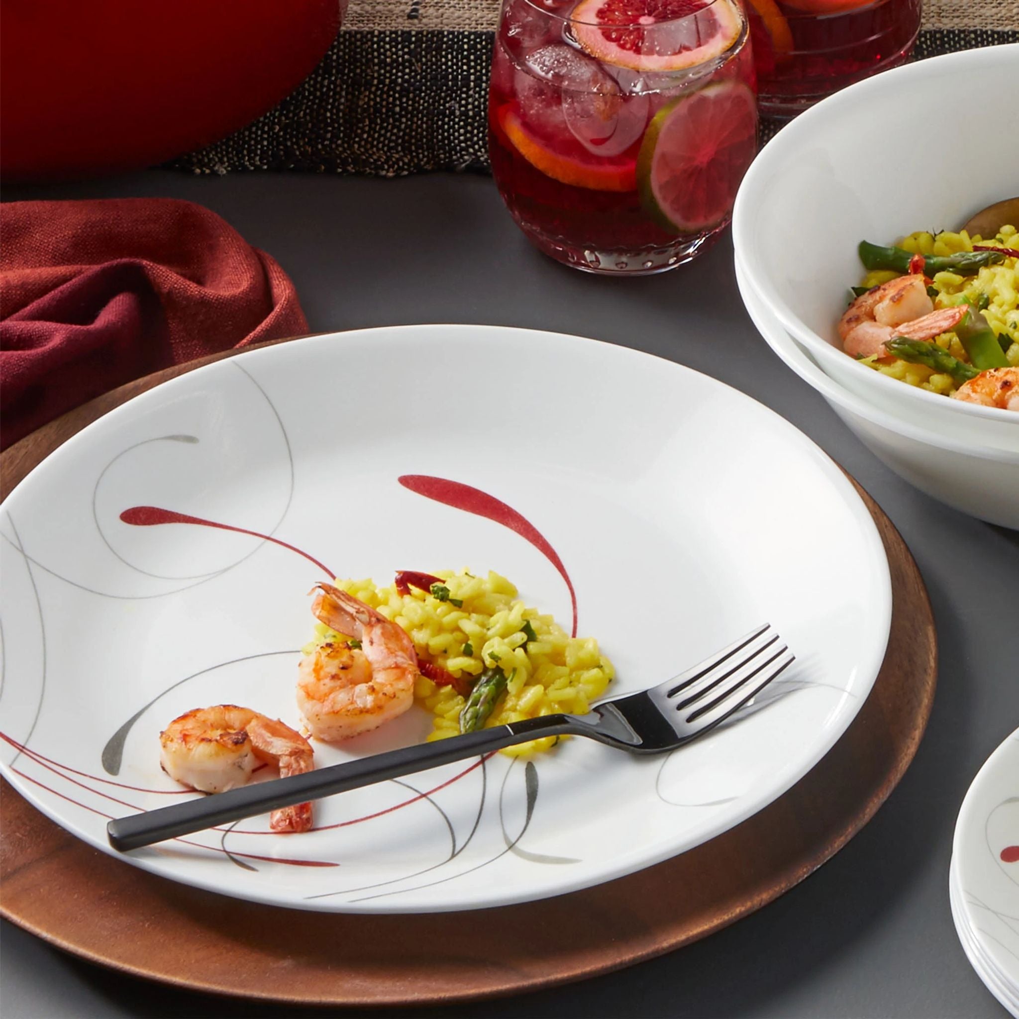 Round dinnerware sets cheap