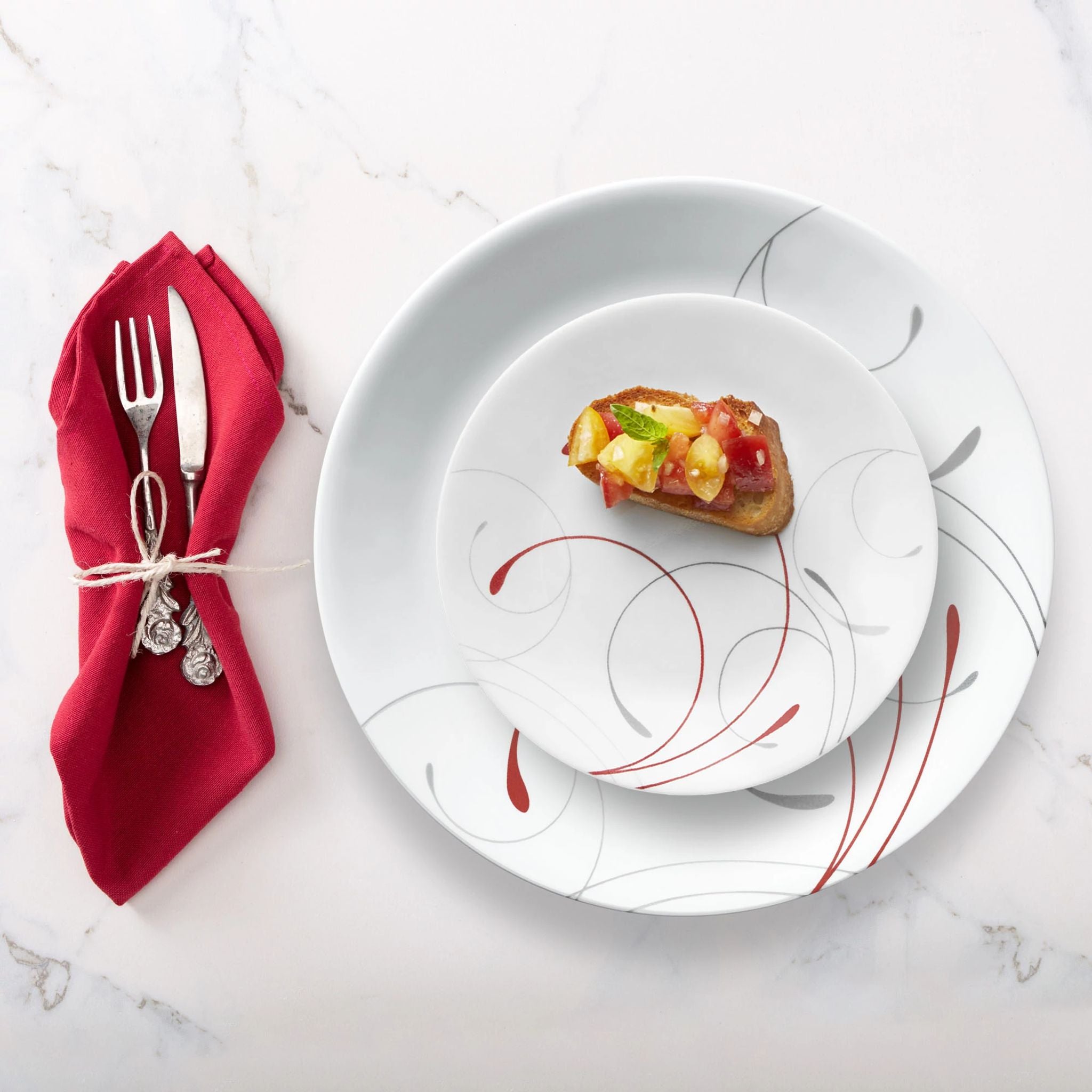 Corelle plates red deals