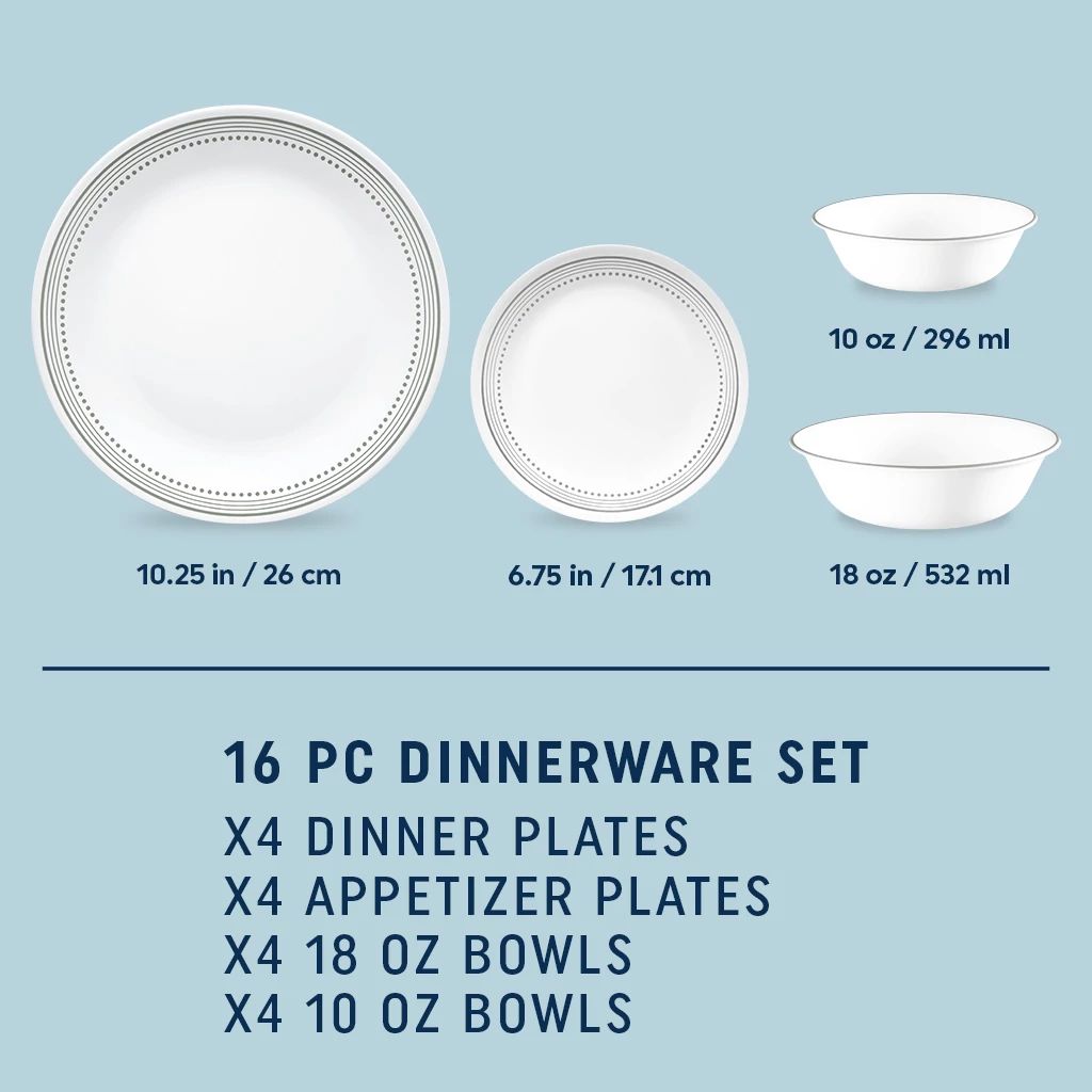 Corelle livingware mystic gray clearance