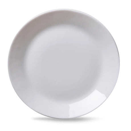 Everyday Expressions Glass Bright White 10.5" Dinner Plate 