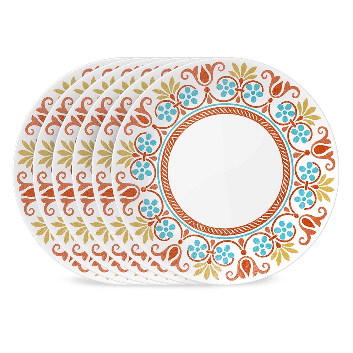 Global Collection Terracotta Dreams 10.25” Dinner Plates, 6-pk