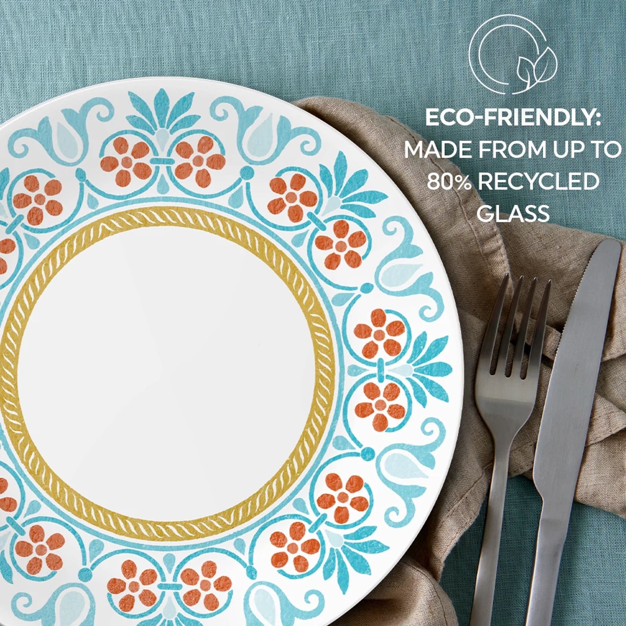 Turquoise corelle dishes on sale
