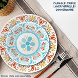  Terracotta Dreams 6.75” Appetizer Plate with text durable tiple layer vitrelle dinnerware