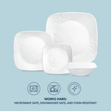  Cherish Dinner, Lunch, Appetizer Plates &amp; bowl with text works hard microwave dishwasher safe &amp; stain resistant