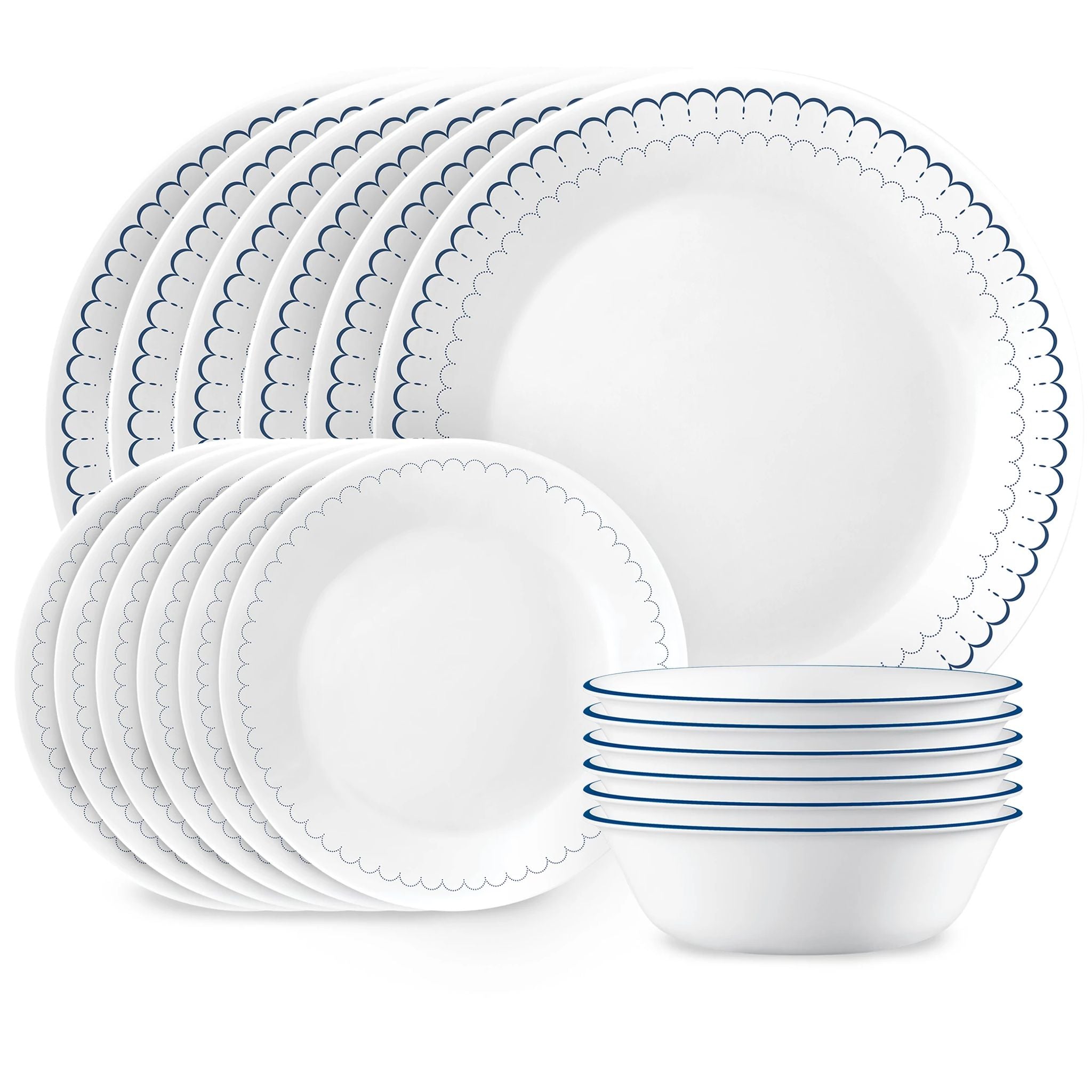 Corelle® Caspian Lace 18-piece Dinnerware Set