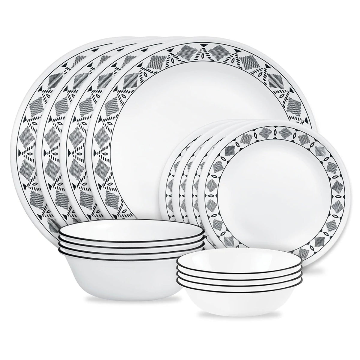 Corelle Cusco 16-piece Mugless Dinnerware Set, Service for 4