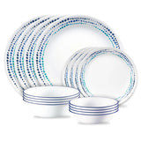 Corelle Livingware Ocean Blues Dinner Plates - 10.25 Inch, Break & Chip Resistant, Set Of 6