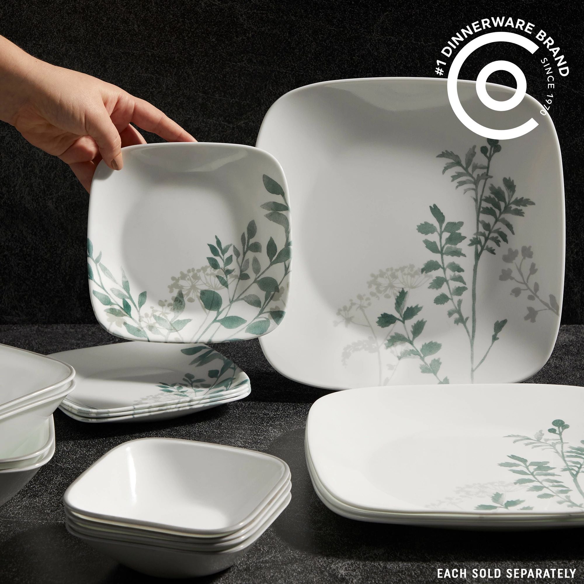 Corelle Square Amalie 6.5 Appetizer Plate