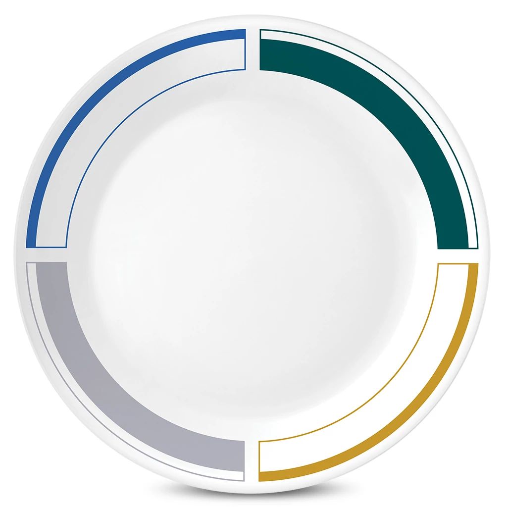 Corelle Color Block Dinner Plate