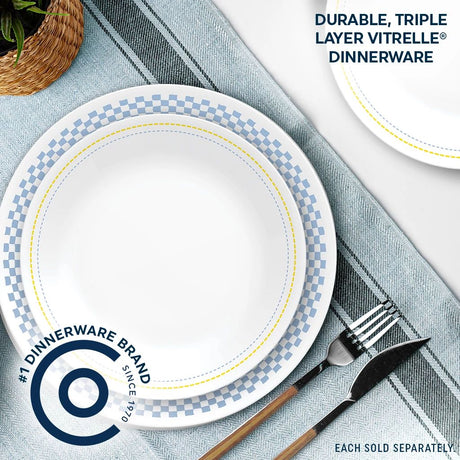  Amelia 8.5" Salad Plate with text durable triple layer vitrelle dinnerware