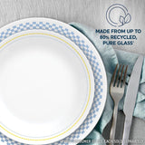  Amelia 8.5" Salad Plate with text made from up to 80% recycled pure glass