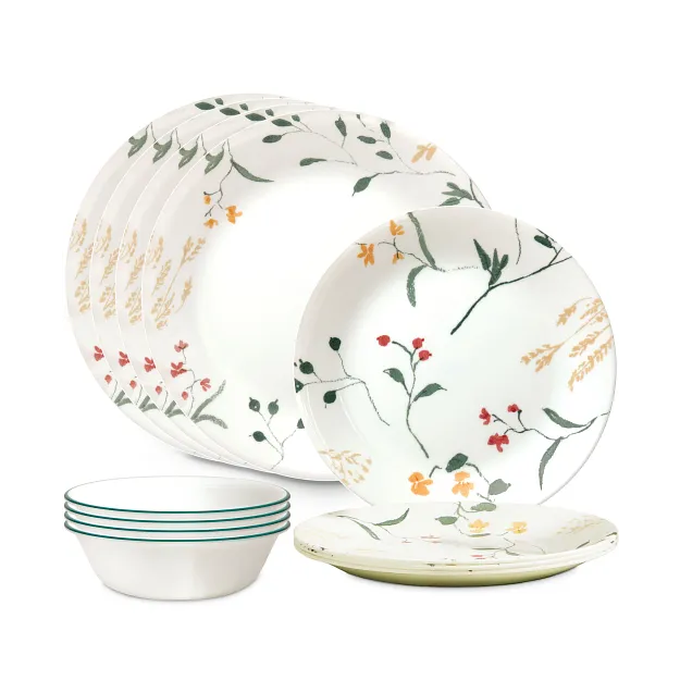 Corelle Wildflower Scatter 12 piece Set Service for 4