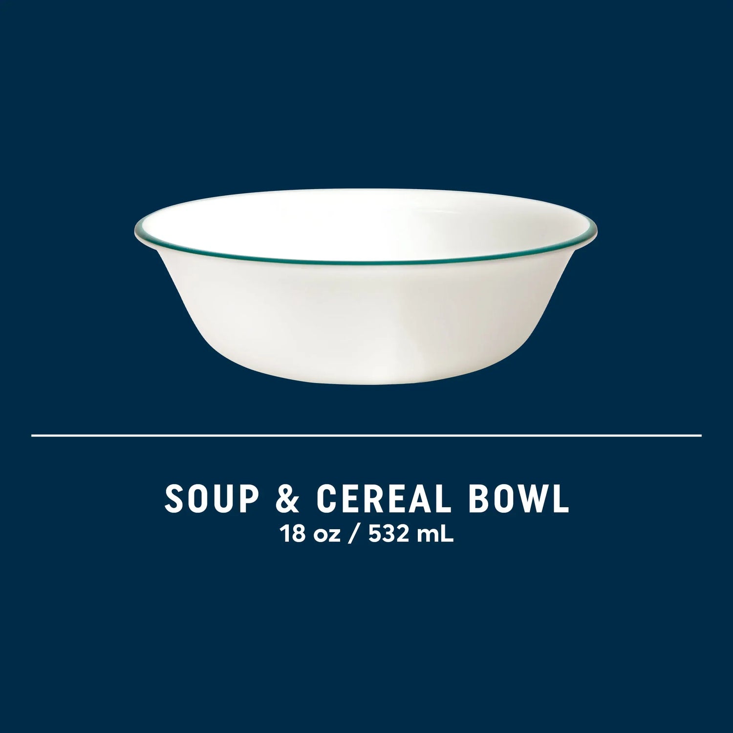  Wildflower Scatter green rimmed 18-ounce bowl