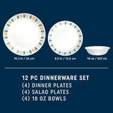  Anders dinner &amp; salad plate and cereal bowl with dimensions